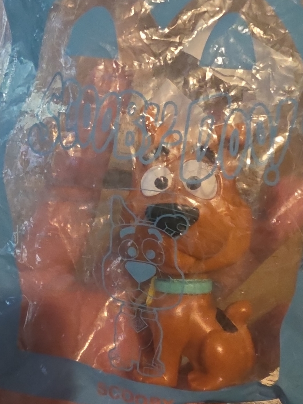 McDonald's Scooby-Doo Orange Figure with Light Blue Collar